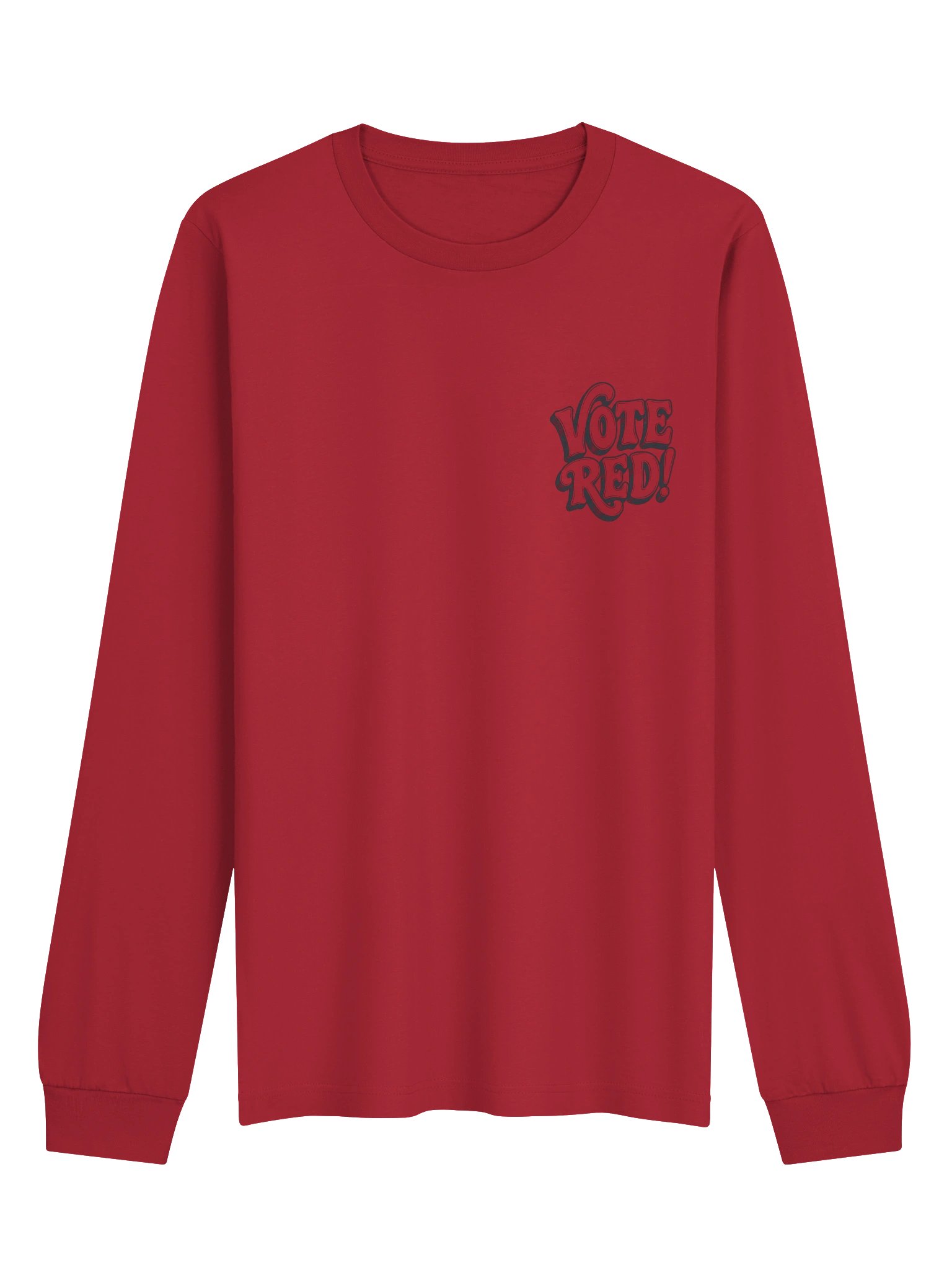 Brazen Candor – Get Your Butt in the Booth! Long Sleeve Tee - Vote Red product image (2)