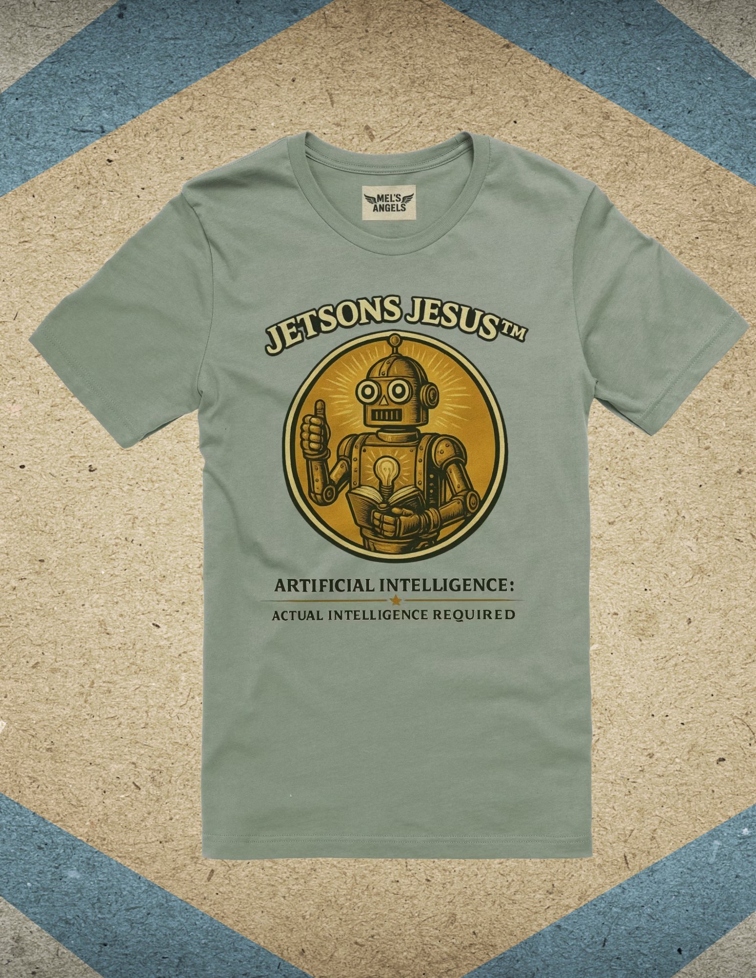 Jetsons Jesus™ T-Shirt | Artificial Intelligence, Actual Intelligence Required product image (1)
