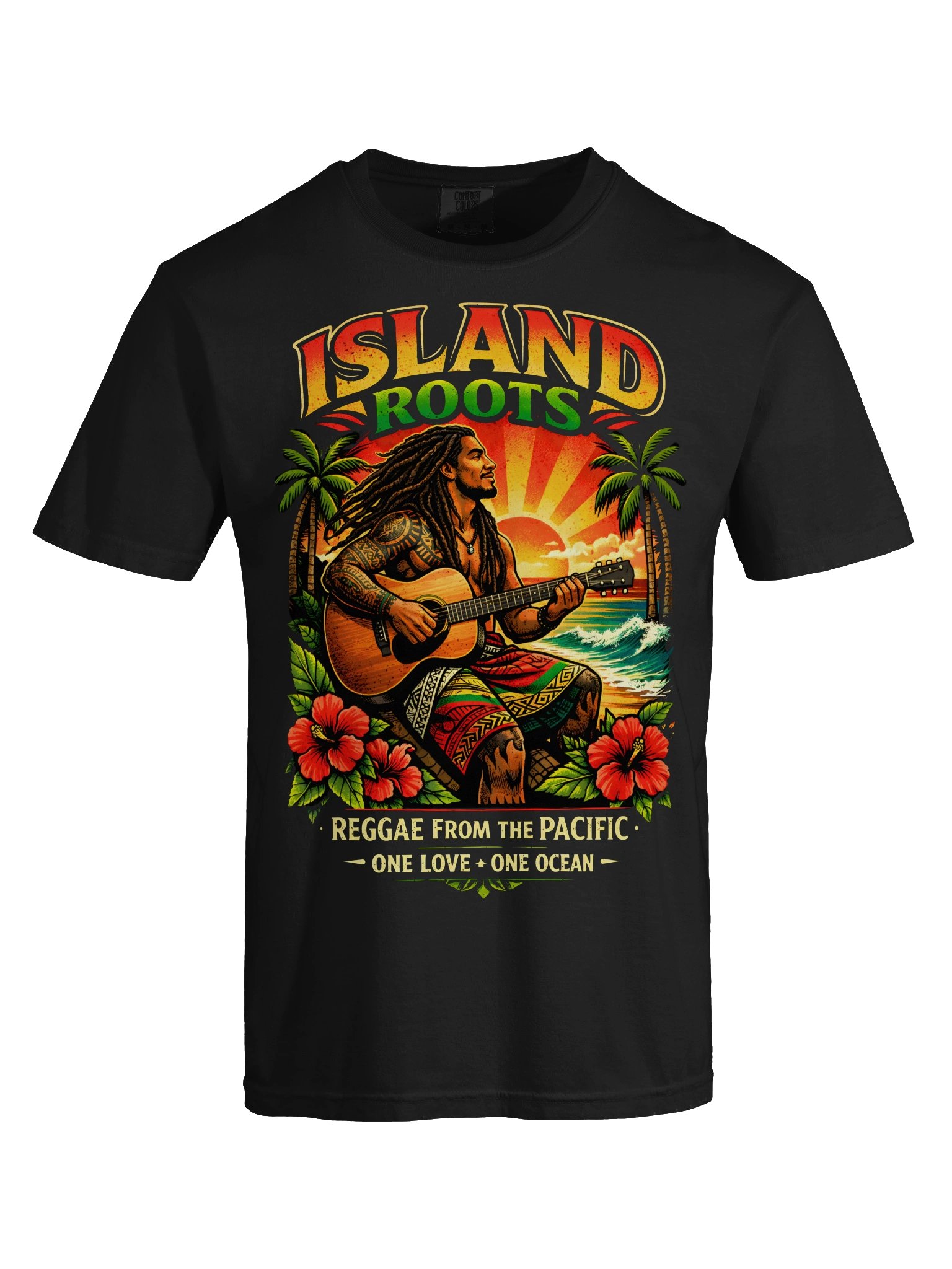 One Love One Ocean Tropical Island Roots Reggae Music T-Shirt product image (5)