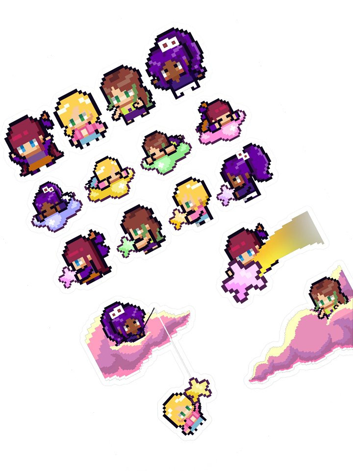 Speaker Series 2026 Sticker Set - Pixel Fruit Girls product image (1)