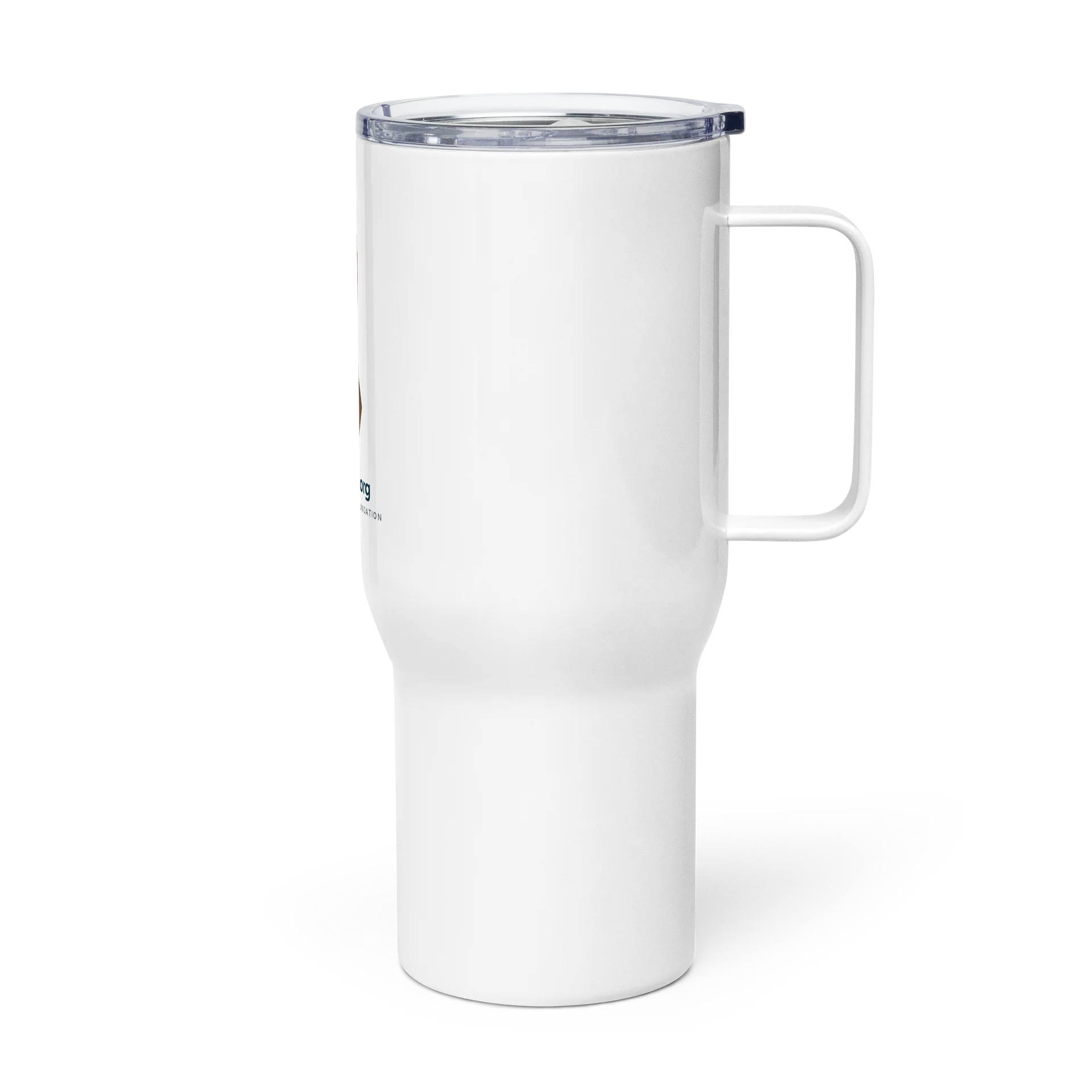 Brown Awareness Ribbon Travel Mug with Handle product image (2)