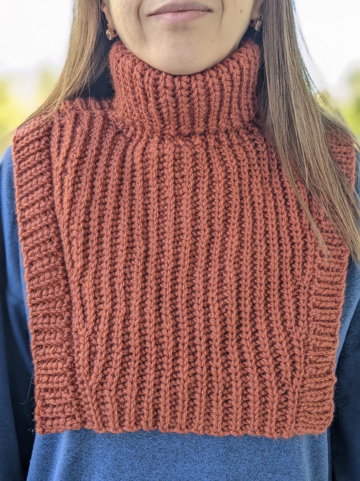 Crochet Warm Turtleneck Dickey Pattern product image (2)