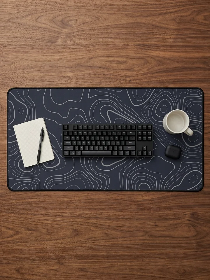 High Ground desk mat (white on black) product image (2)