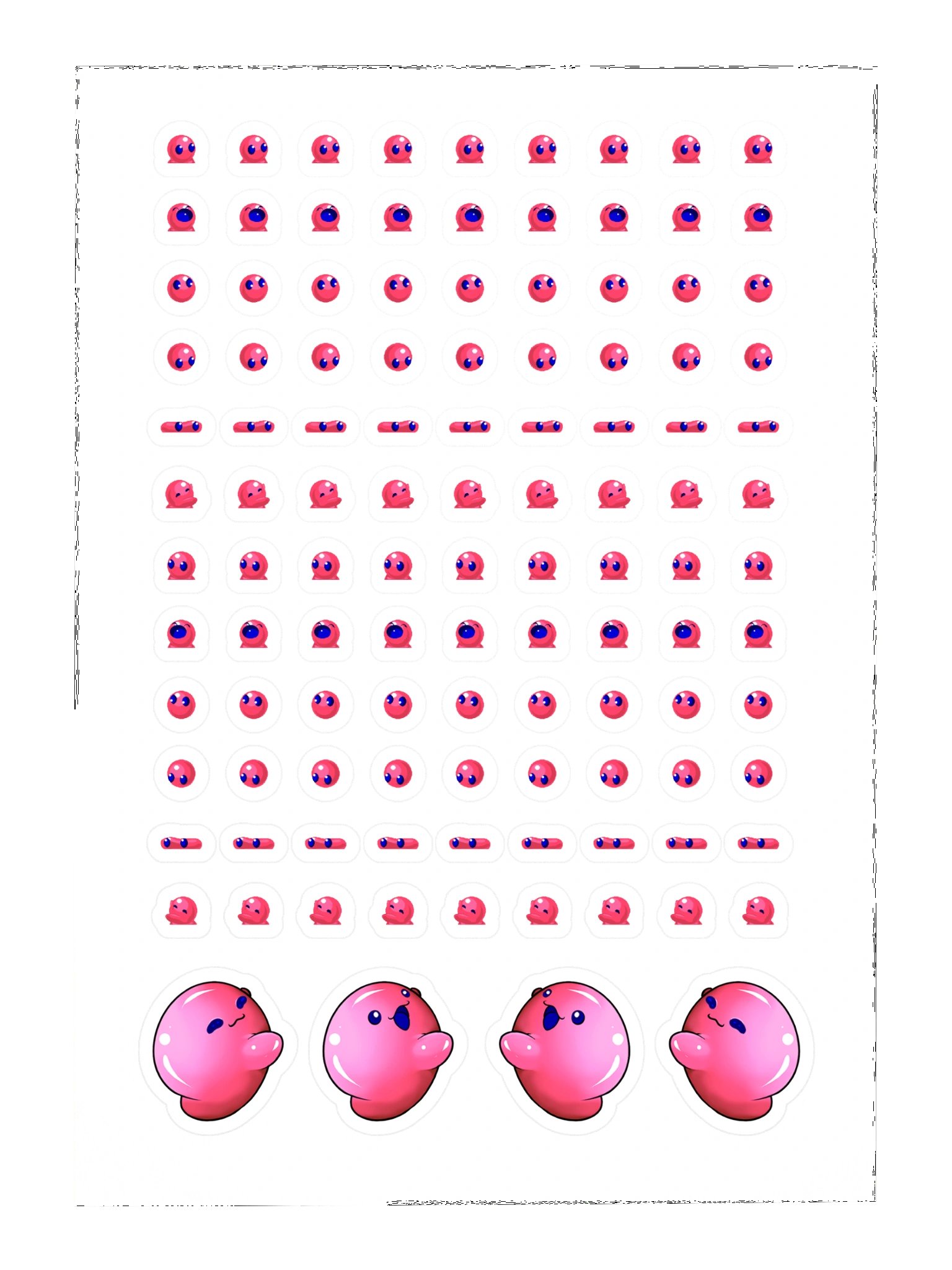 Bubbles Sticker Sheet RED product image (3)
