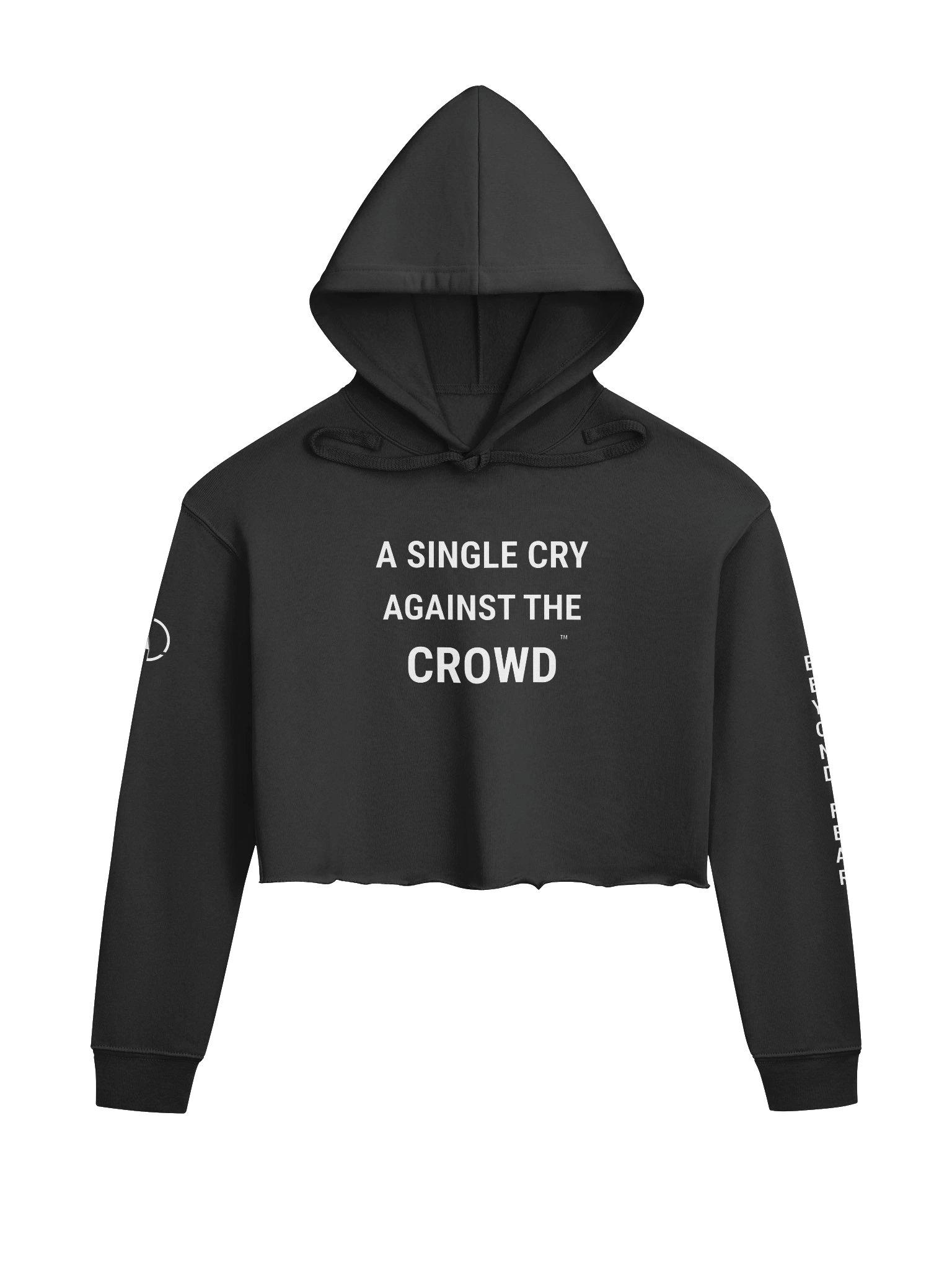 A Single Cry Against the Crowd™ Women's Signature Crop Hoodie product image (1)