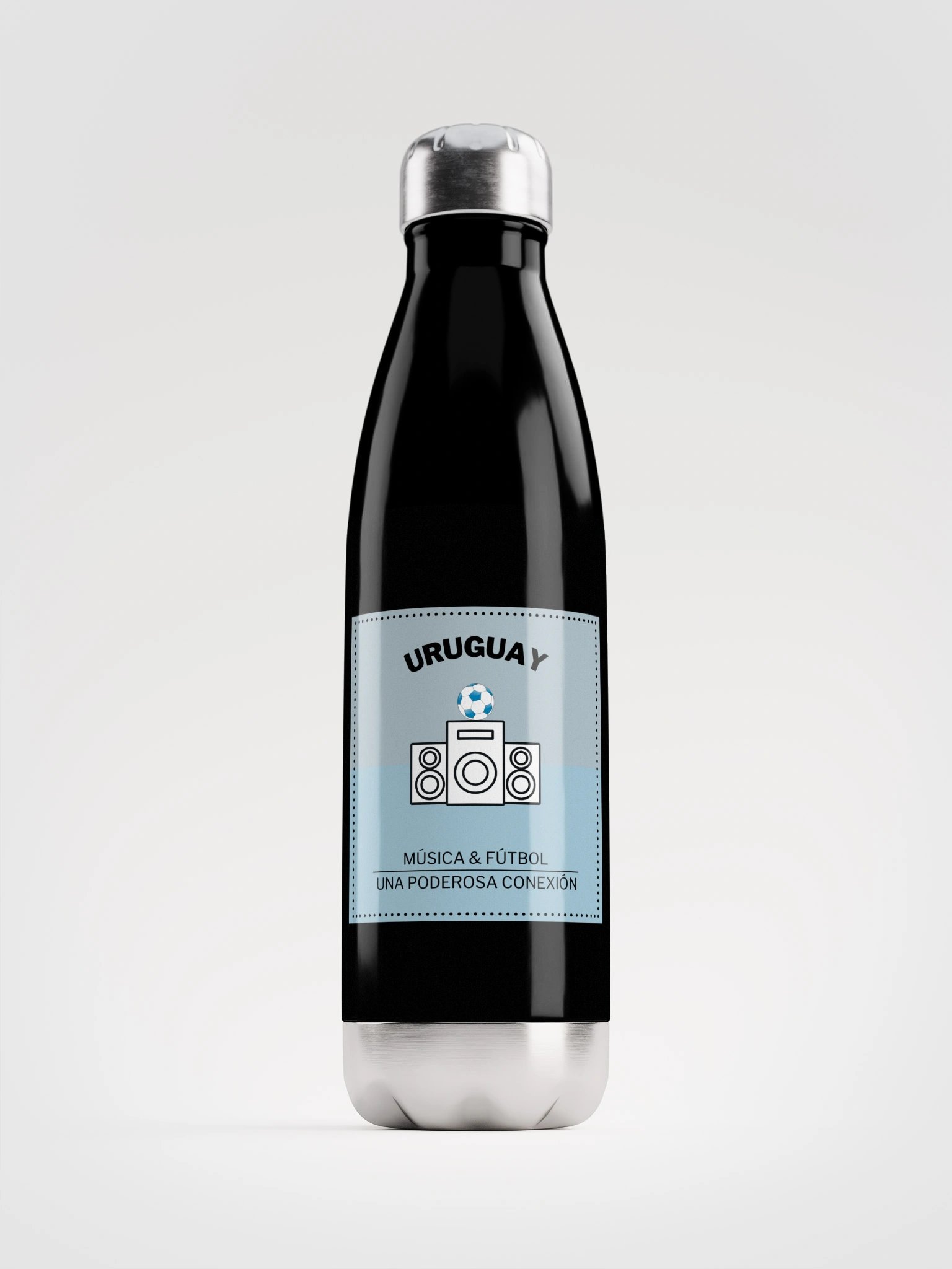 URUGUAY Soccer Stainless Steel Water Bottle product image (1)