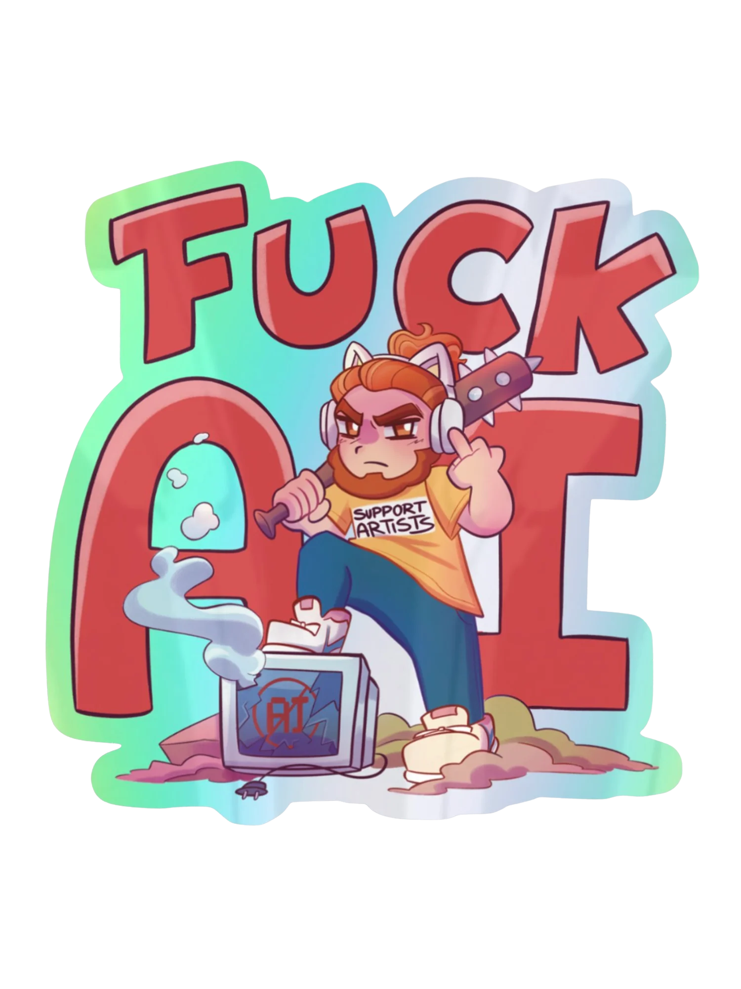 Anti-AI Sticker Pack 1 product image (5)