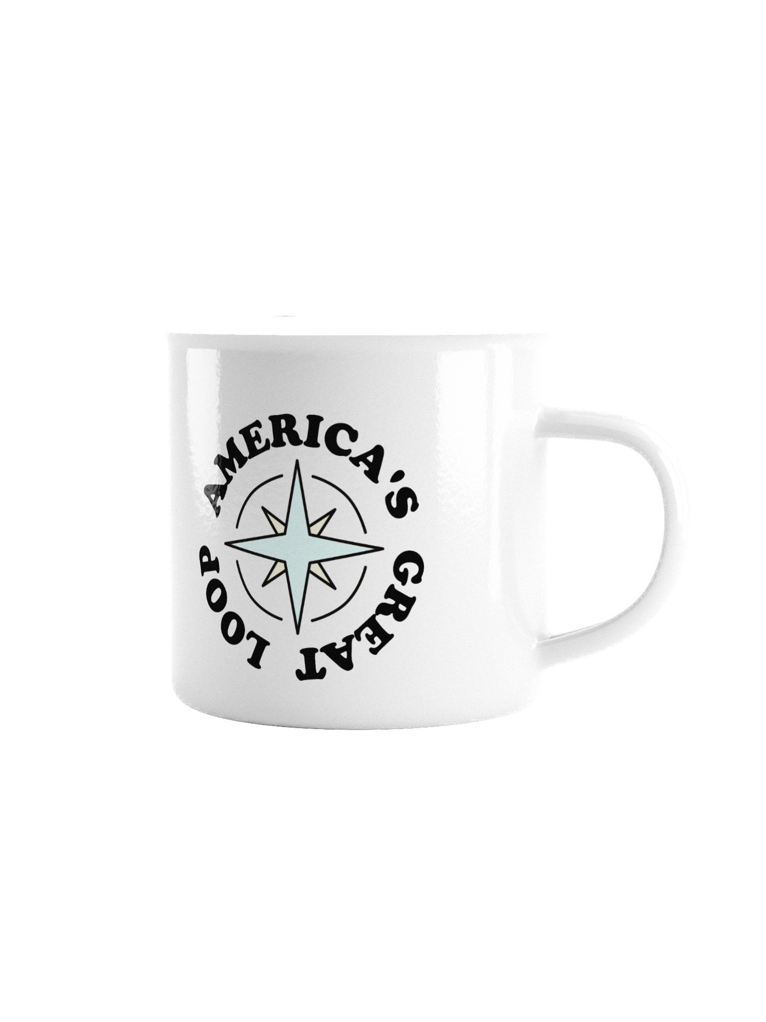 No Regrets Retro Enamel Mug product image (1)
