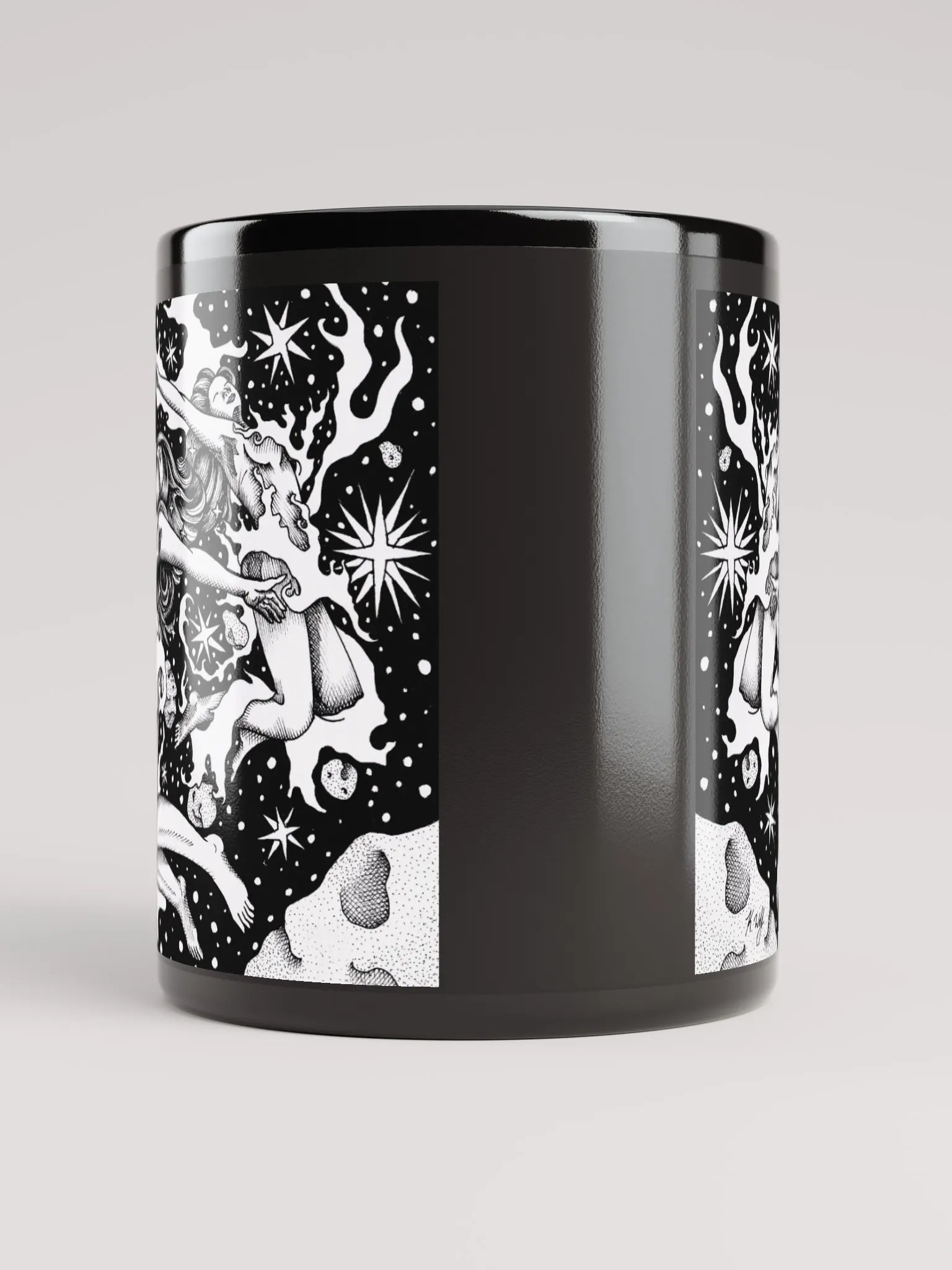 Gemini Zodiac, Black Glossy Mug product image (9)