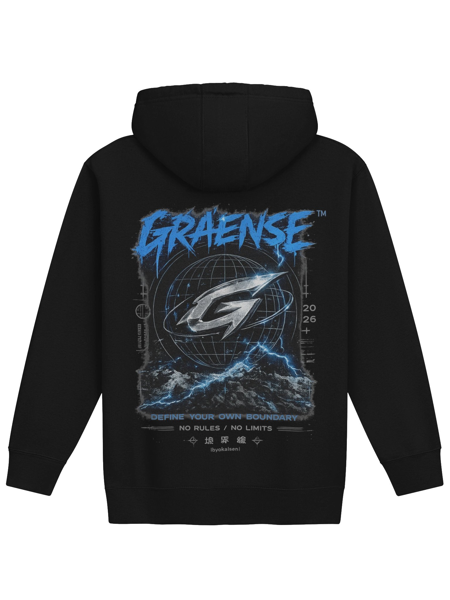 Graense Limited OUT RAGE HODDIE (BLÅ) product image (1)