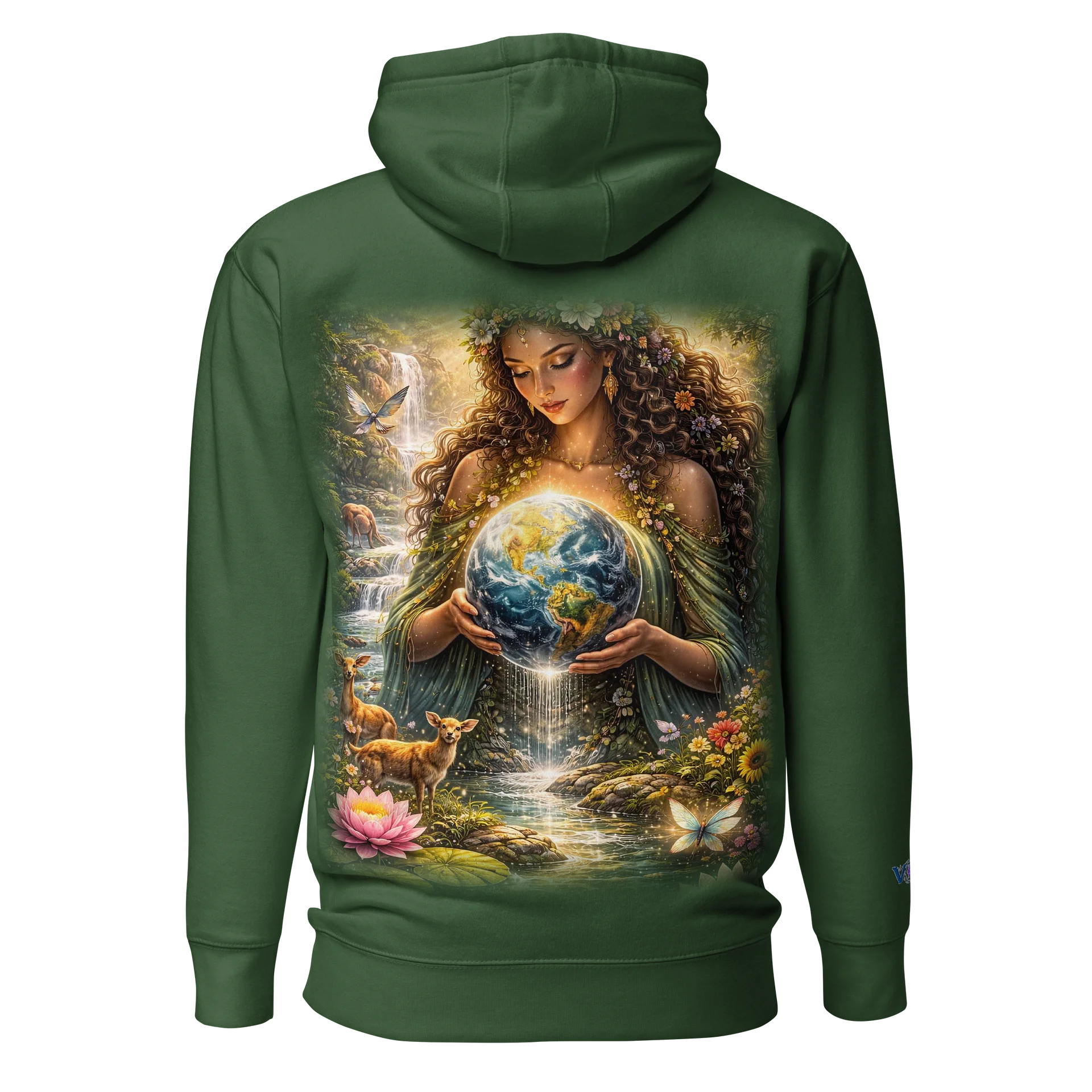 V2W Gaia “ mother of the Earth” Forest hoodie product image (4)