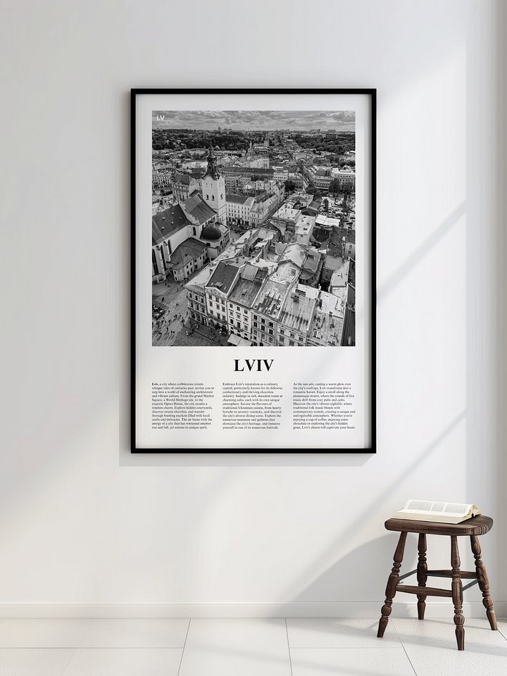 Lviv 01 Newspaper Poster | Framed product image (2)