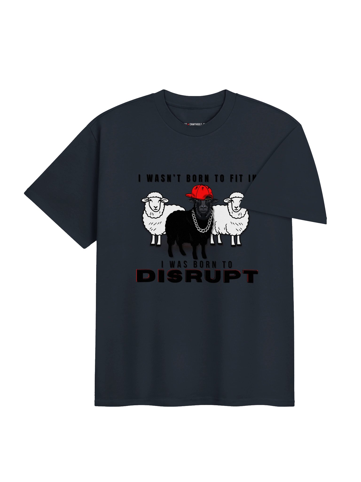 Men's Streetwear T-Shirt Black Sheep Born to Disrupt product image (5)
