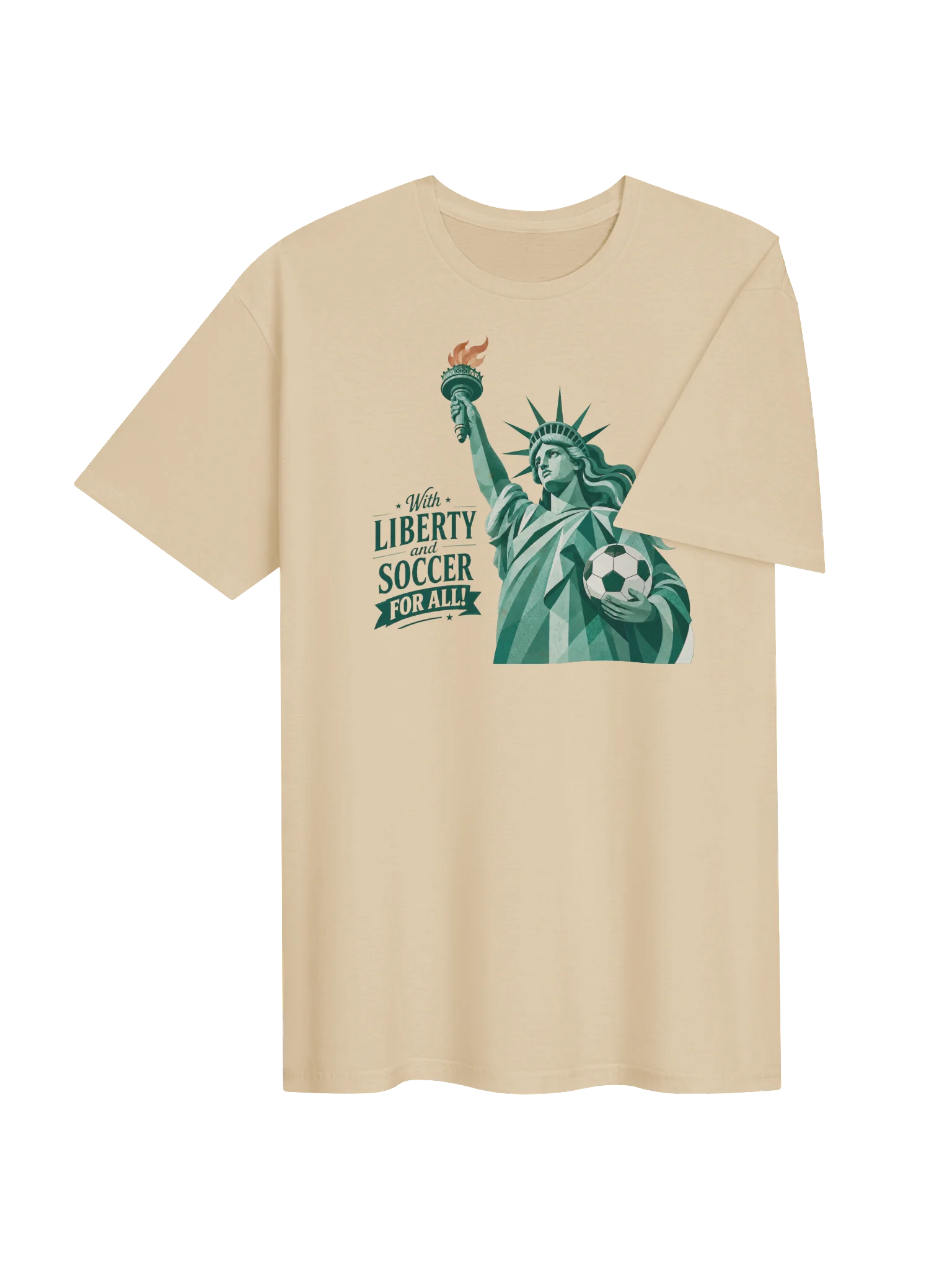 With Liberty and Soccer for All T-Shirt product image (4)