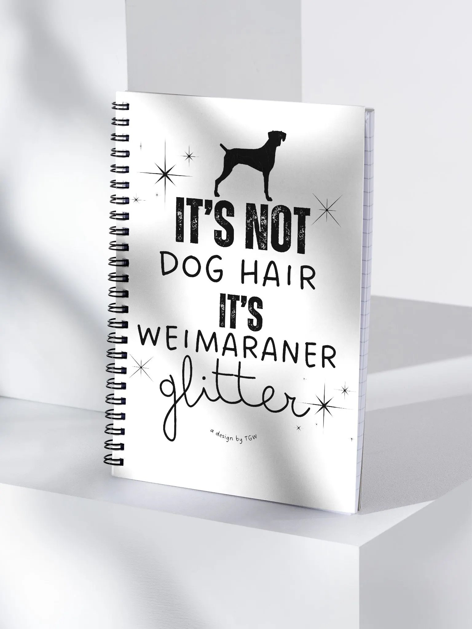Weim Glitter - Spiral Notebook product image (3)