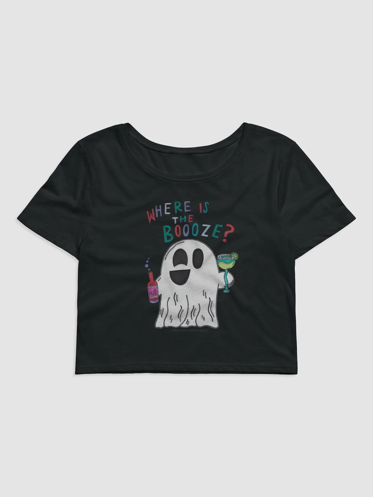 BOOOZE Crop Top - Black product image (1)