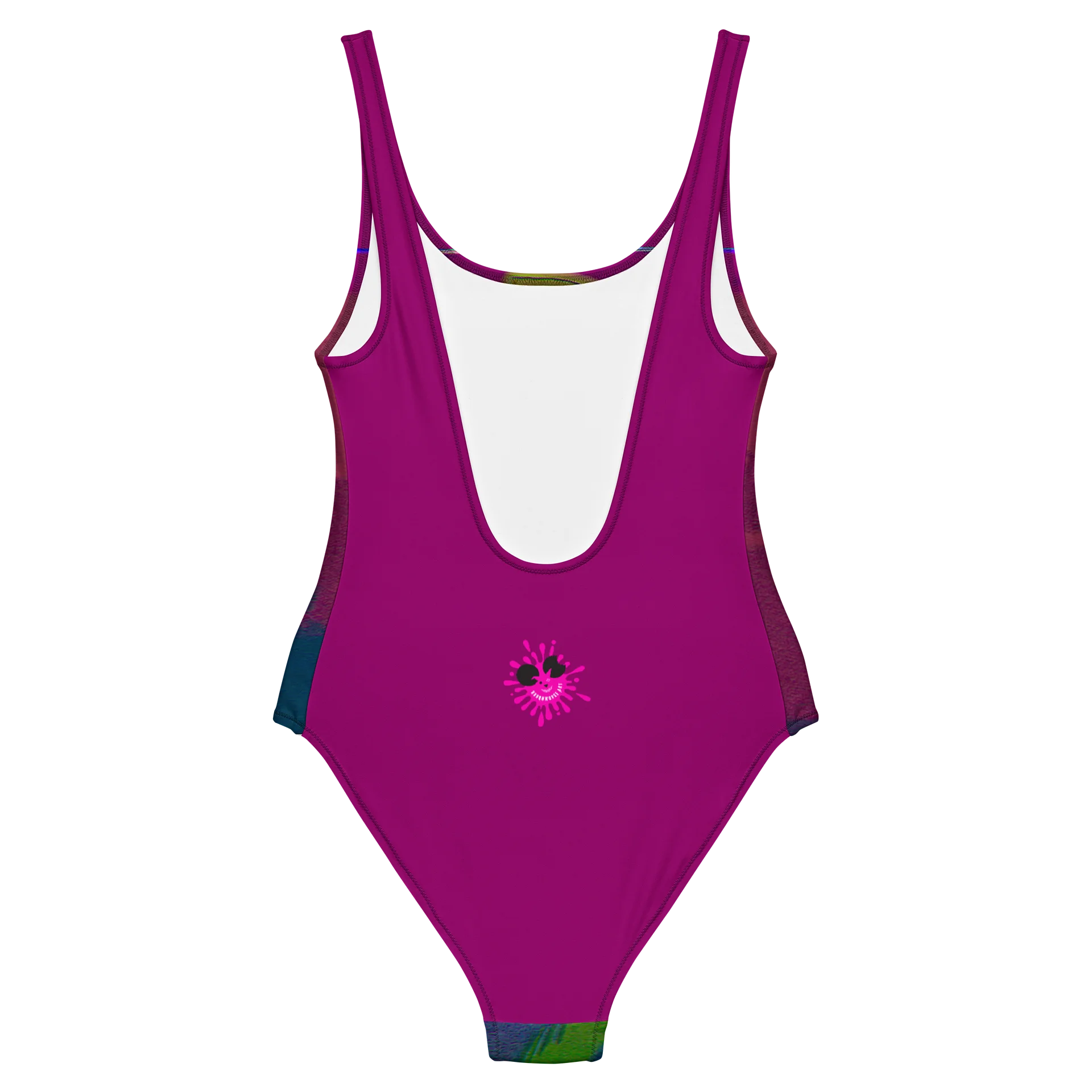 Neon Fox Glitch One-Piece Swimsuit product image (6)