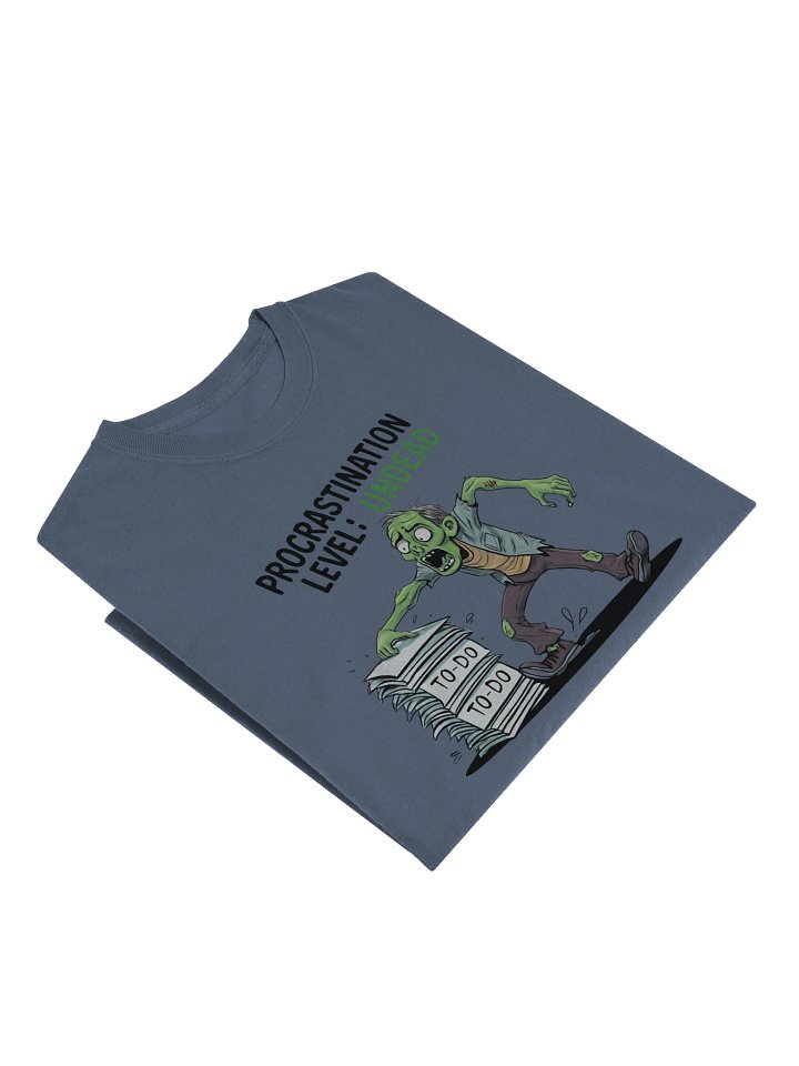 "Procrastination Level: Undead" Halloween - Zombie Long Sleeve Shirt – Funny To-Do List Graphic Long Sleeve Tee for Chronic Procrastinators product image (2)
