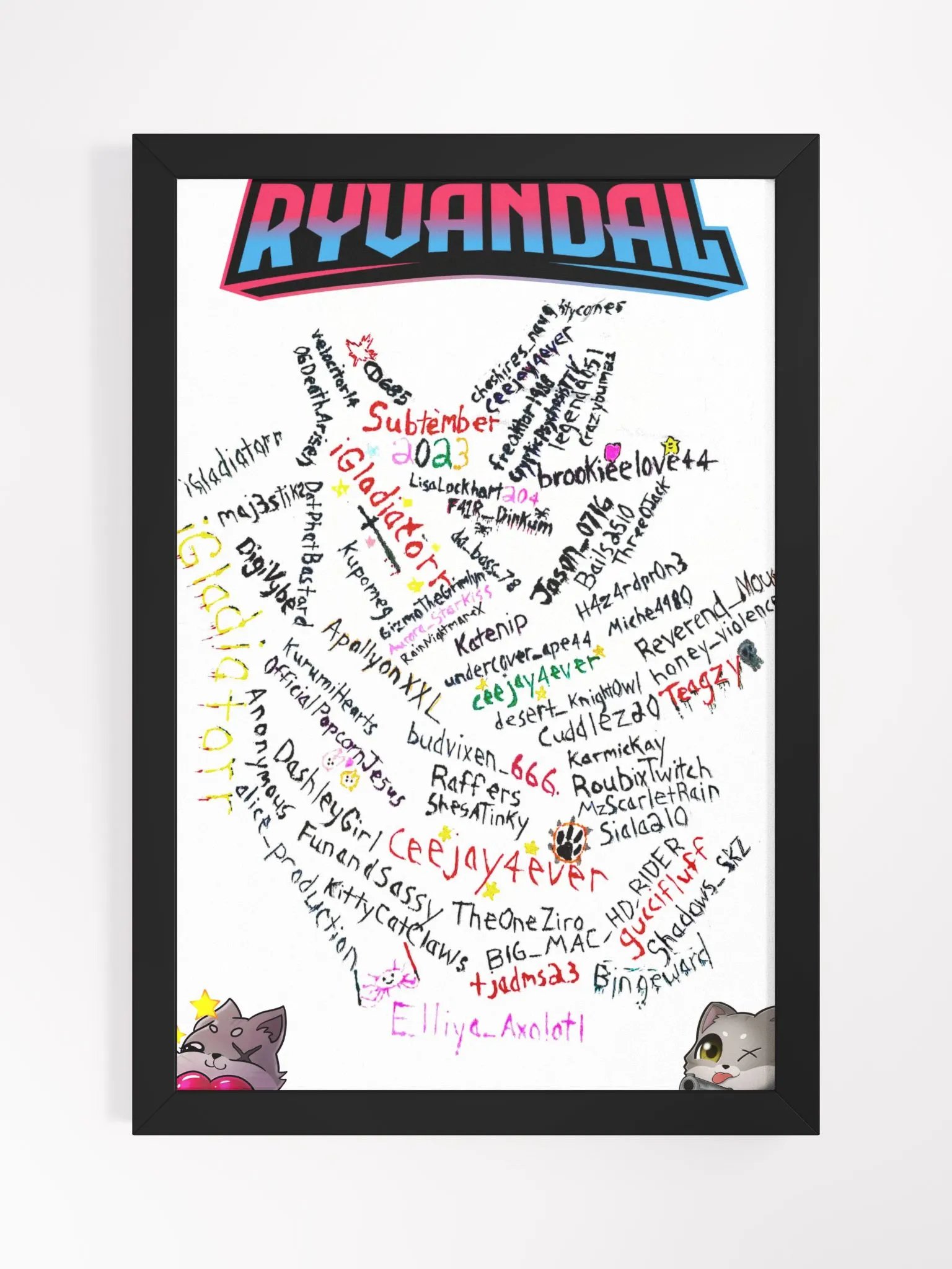 Furycious Fam FRAMED Subtember Poster product image (1)