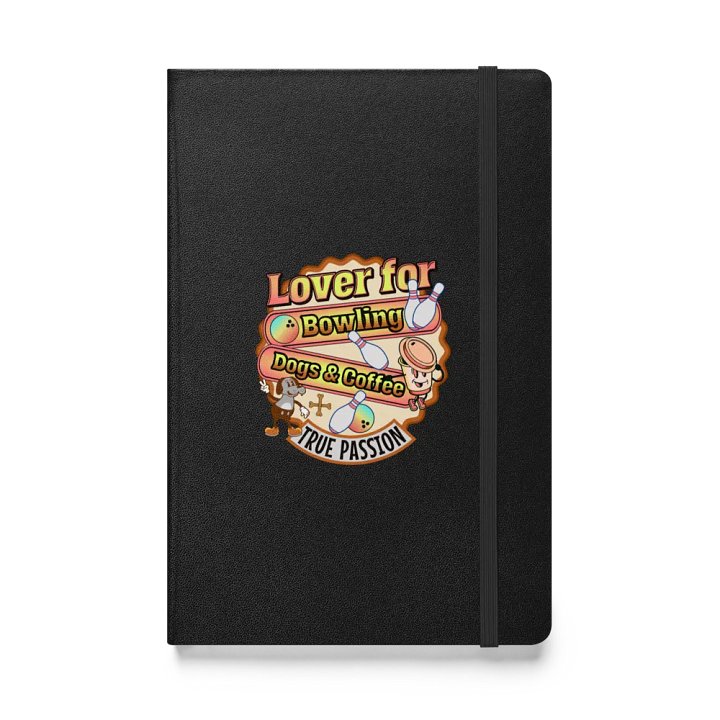 Lover For Dogs Coffee Bowling Playful Passions Hardcover Notebook product image (1)