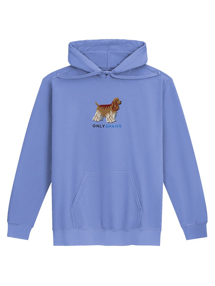 Only Spans Premium Hoodie (Embroidered) of an American Cocker Spaniel(Fawn) product image (4)
