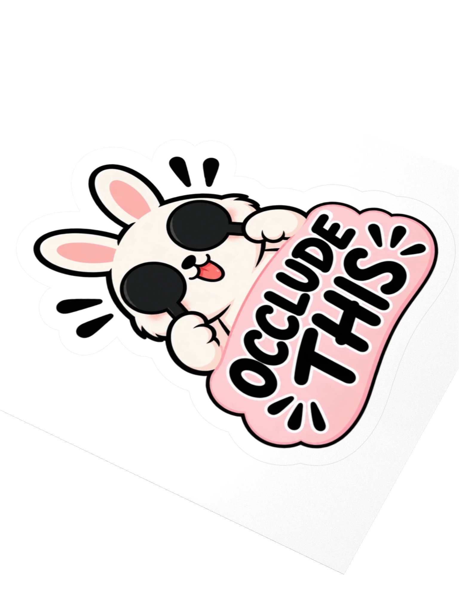 Sleepy Optometrist Occlude This Sticker product image (3)