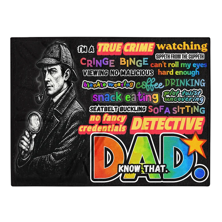 True Crime Dad Blanket Gift Cozy Throw product image (2)