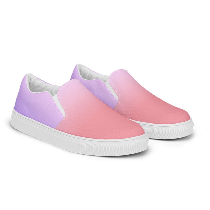 Coral Lavender Gradient Slip-On Shoes product image (2)