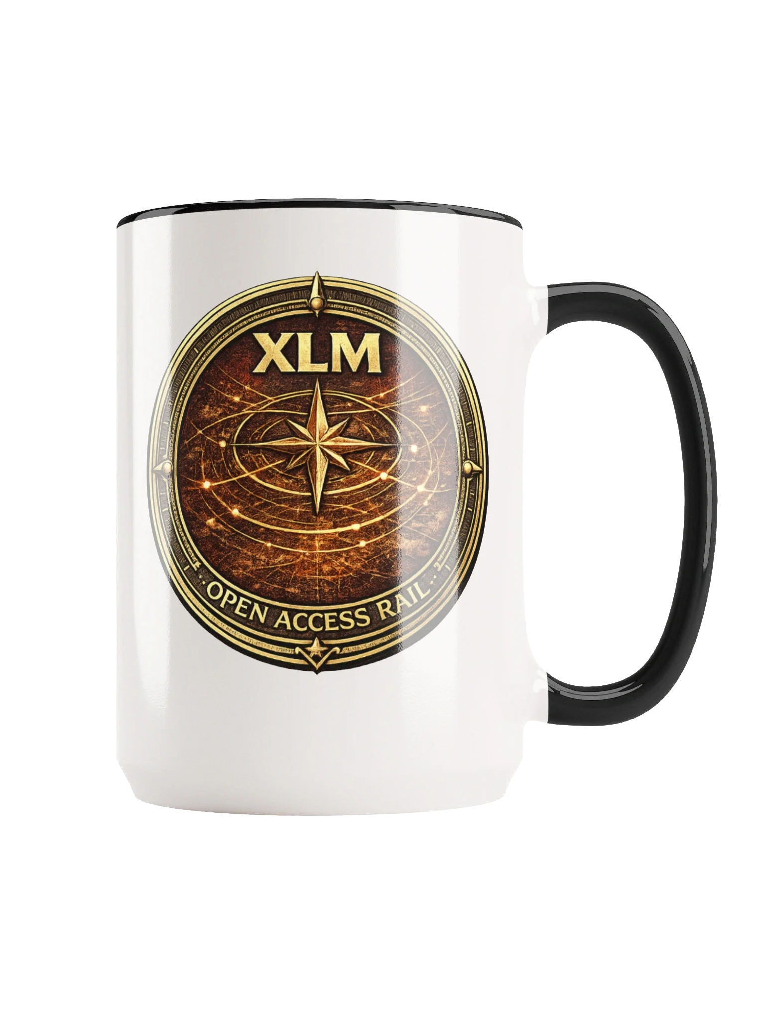 T-Bone Crypto Coin Crest Mug (XLM | Open Access Rail)