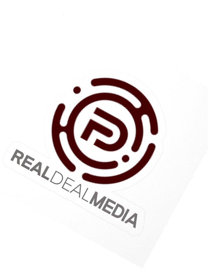 Real Deal Media Logo Kiss Cut Sticker product image (5)