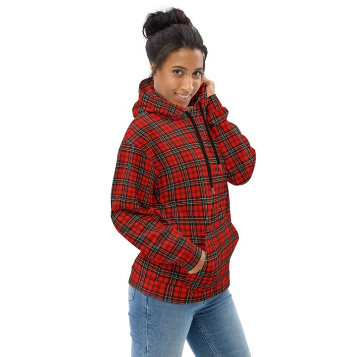 Red Vintage Plaid Hoodie product image (1)