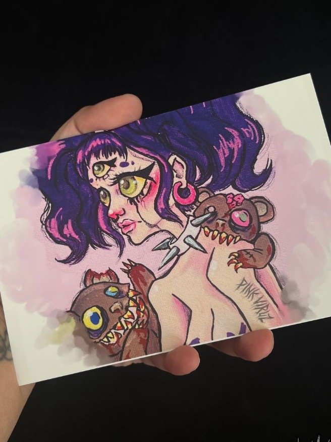 Three-Eyed Girl — Art Postcard product image (1)