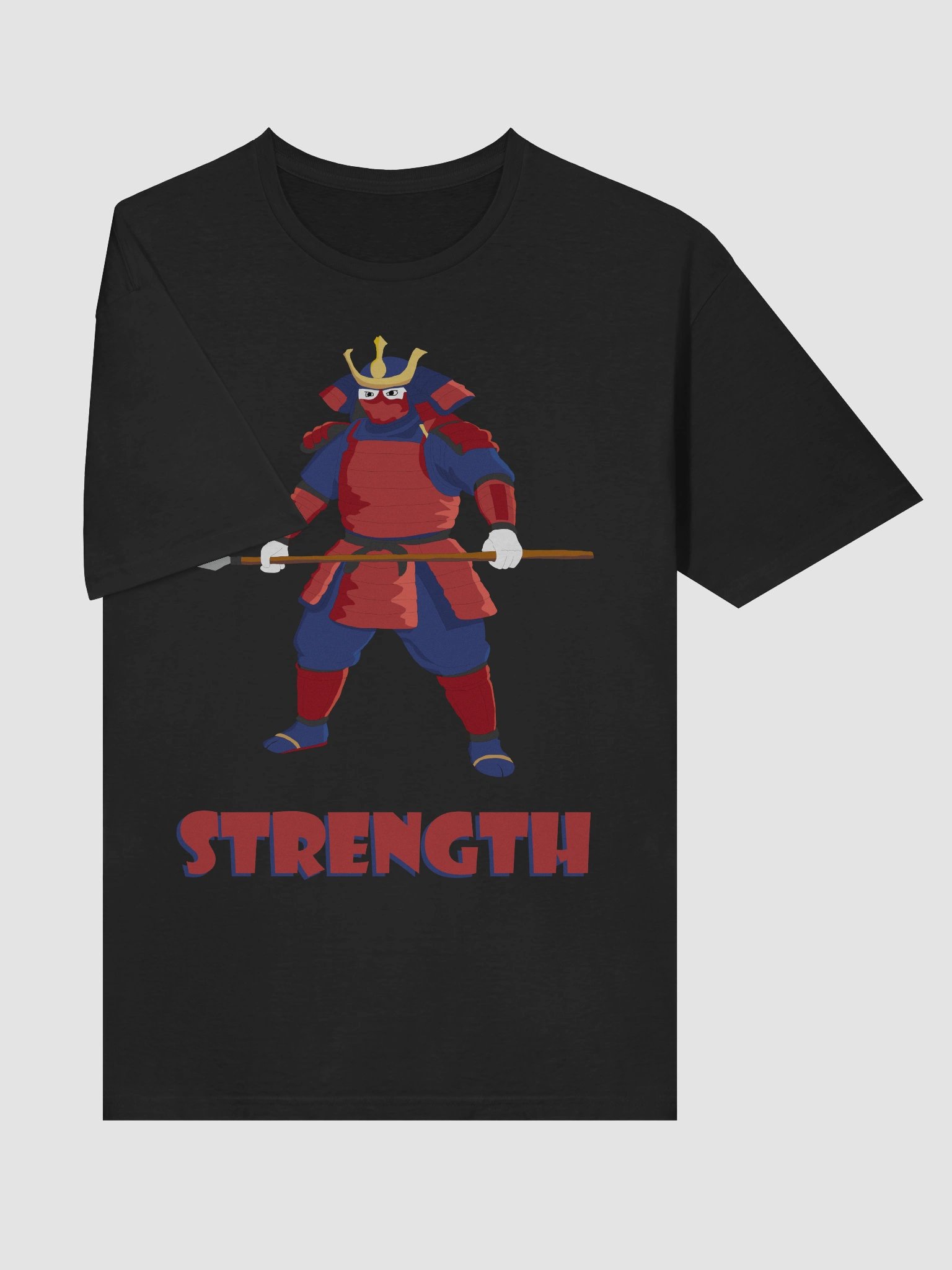 Samurai Wojak Funkmation Cartoon Colorful Style Strength Tee product image (5)