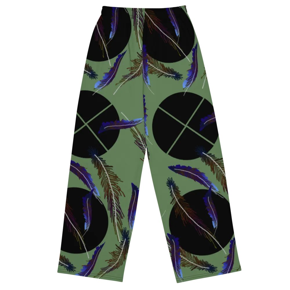 Feathers and Polkadots Wideleg Pants product image (1)