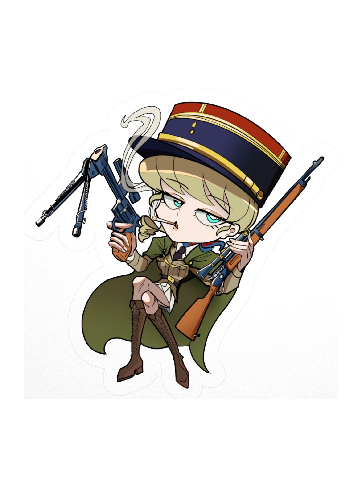 Capitaine Yvette de Castelnau STICKER product image (1)