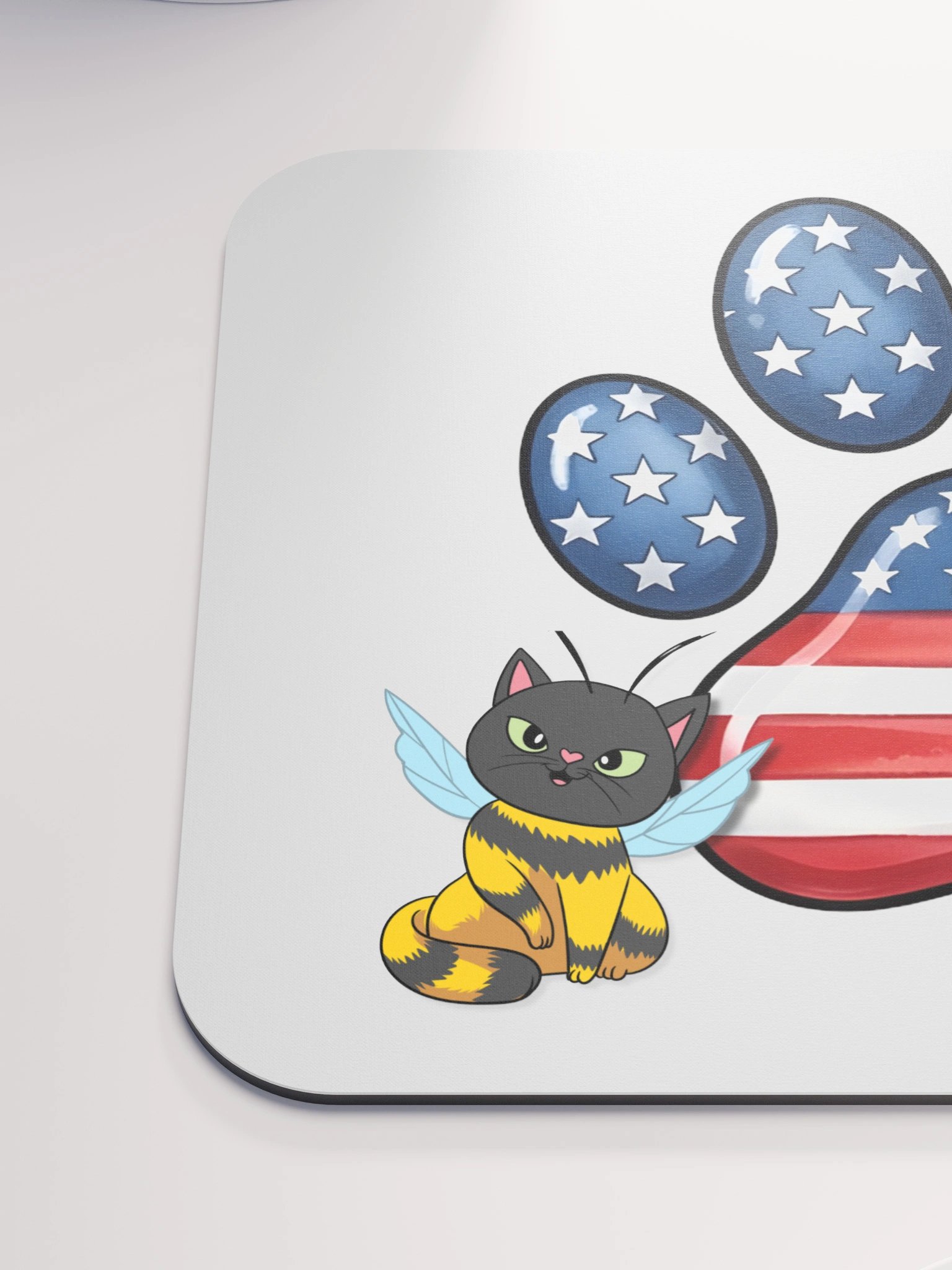 Patriotic Cat Paw Mousepad product image (6)