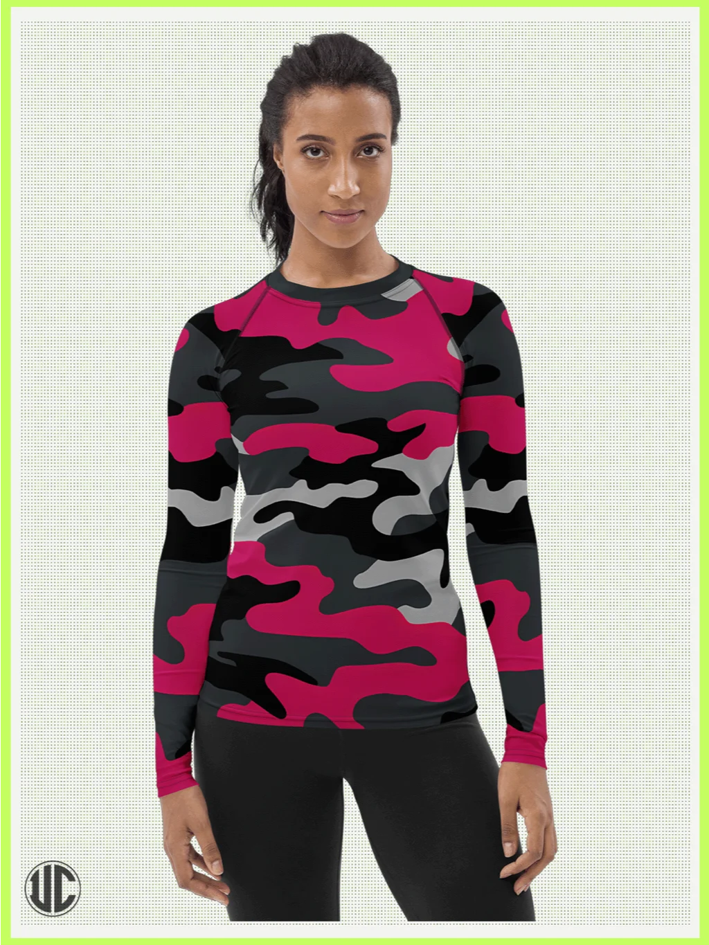 Savage Pink Camo – Women’s Rash Guard product image (6)