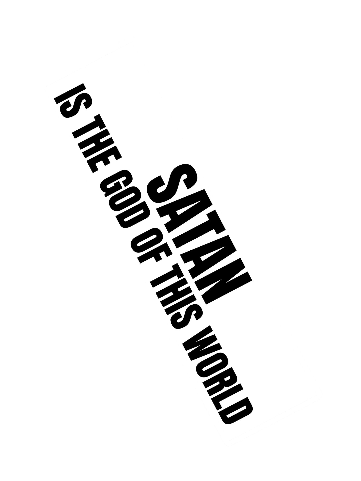 SATAN IS THE GOD OF THIS WORLD — Mind Hack Slap product image (2)