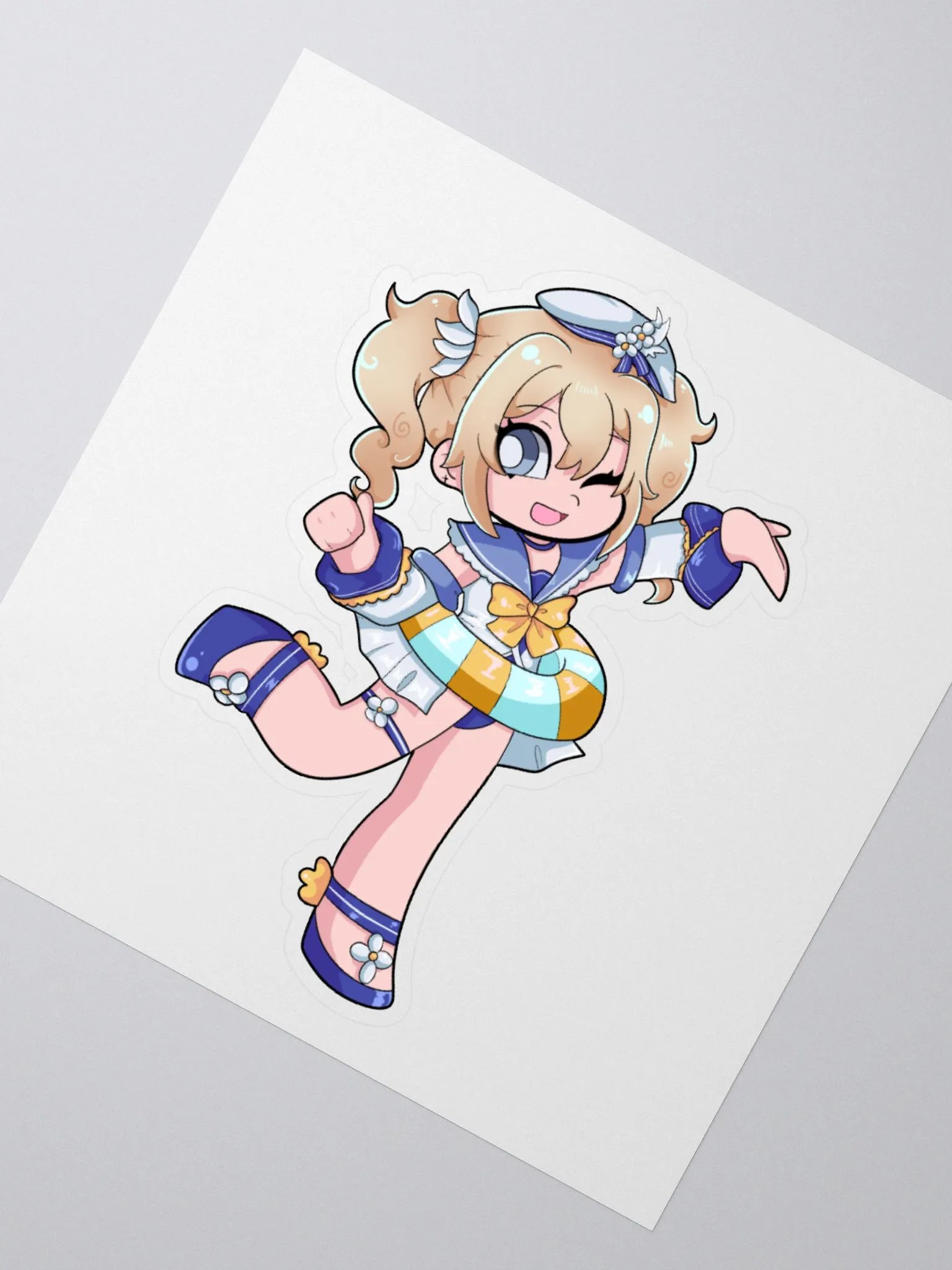 Beach Barbara Sticker (Genshin Impact) product image (2)