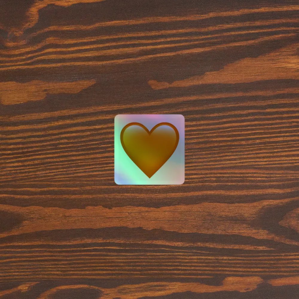 🧡Orange Heart Sticker product image (3)