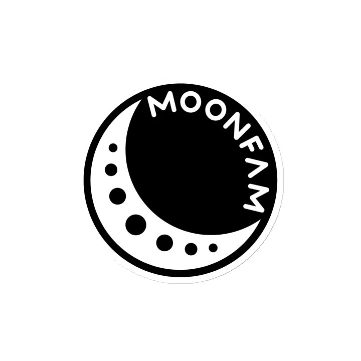 MoonFam 𝖑𝖔𝖌𝖔 fridge magnet product image (2)