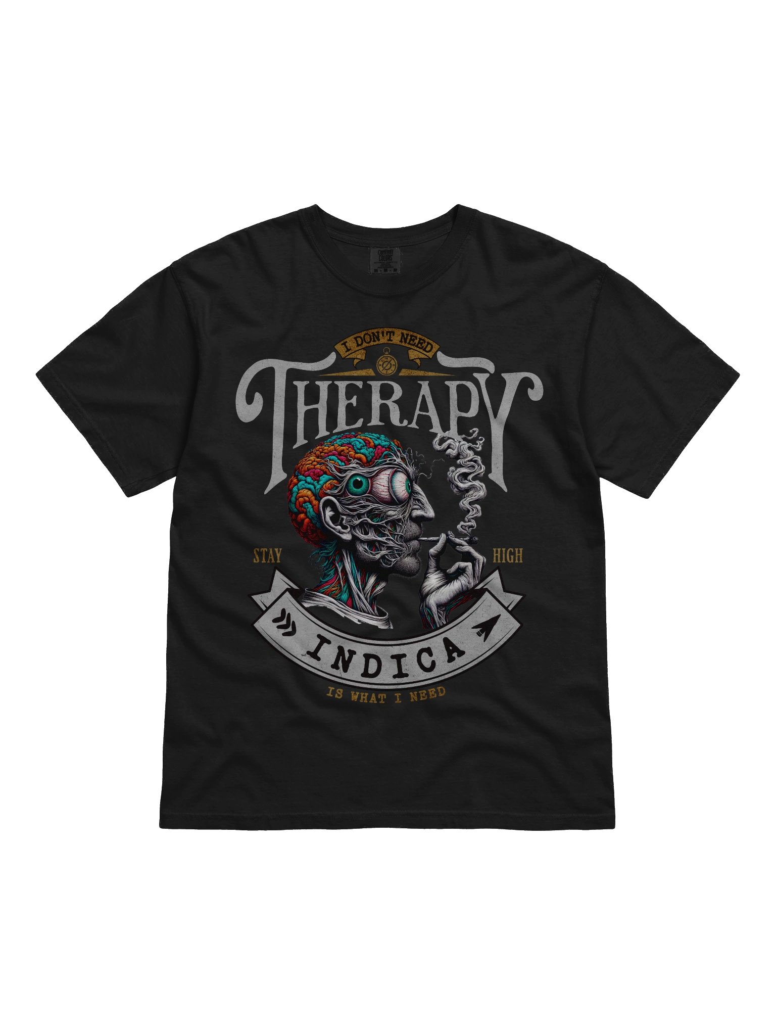 Psychedelic Mind - I Don't Need Therapy INDICA - Heavyweight T-Shirt product image (7)