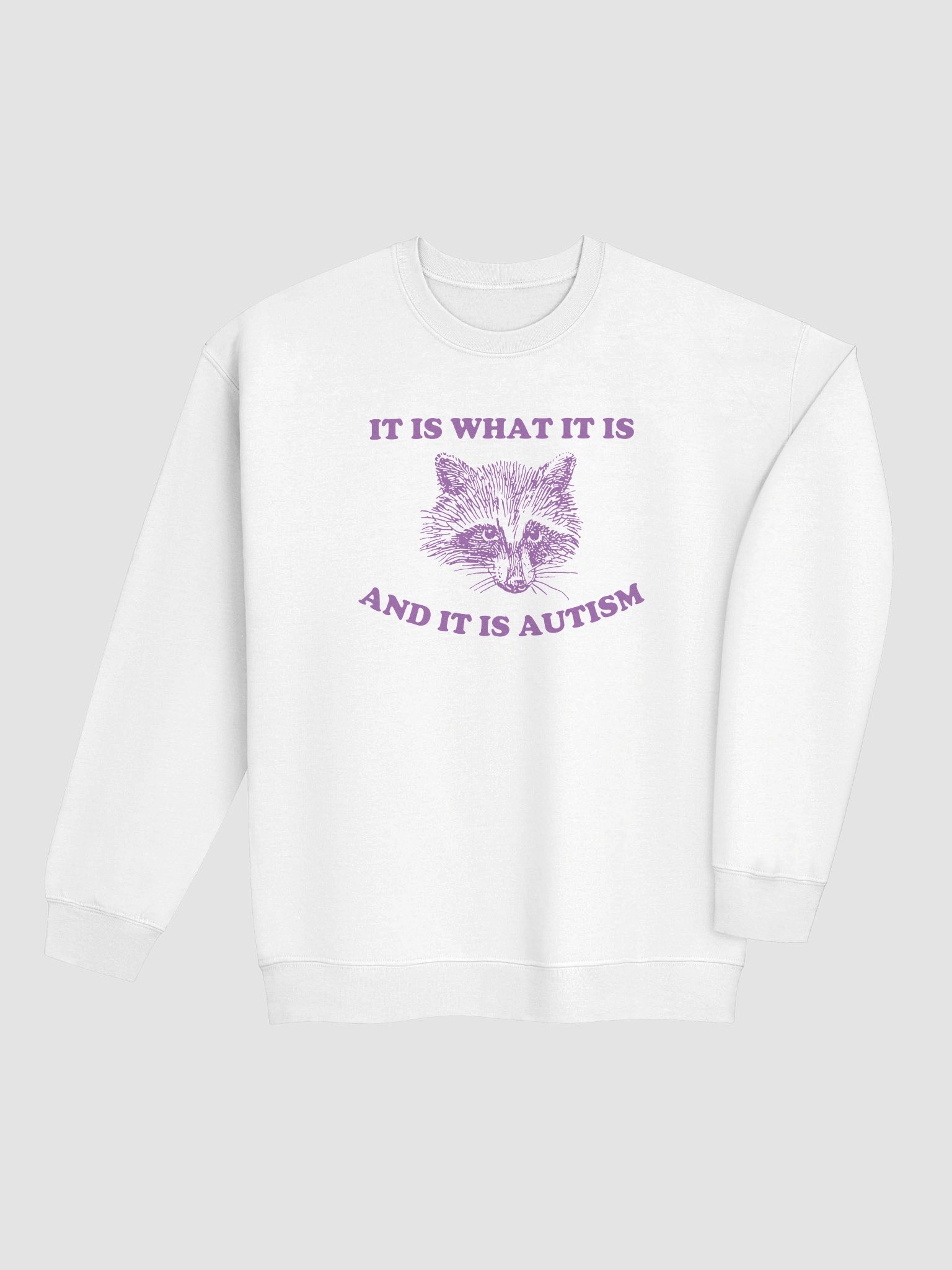 It is what it is raccoon Crewneck product image (17)