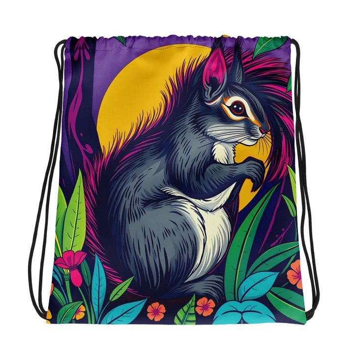 Vibrant Squirrel Fantasy Drawstring Bag product image (1)