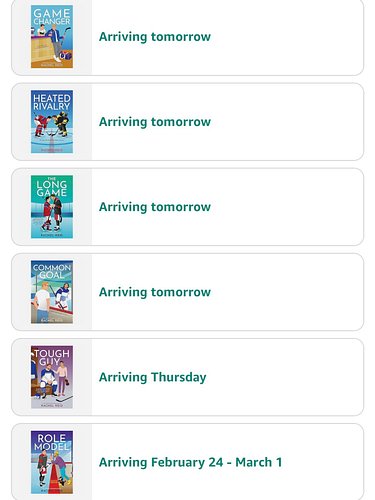 Finally bought physical copies of the books. I’ve had the kindle versions for ages