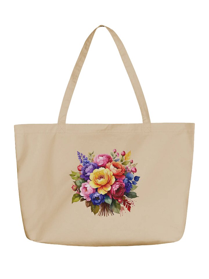 Columbia Road Market Floral Eco Organic Cotton Tote Bag product image (1)