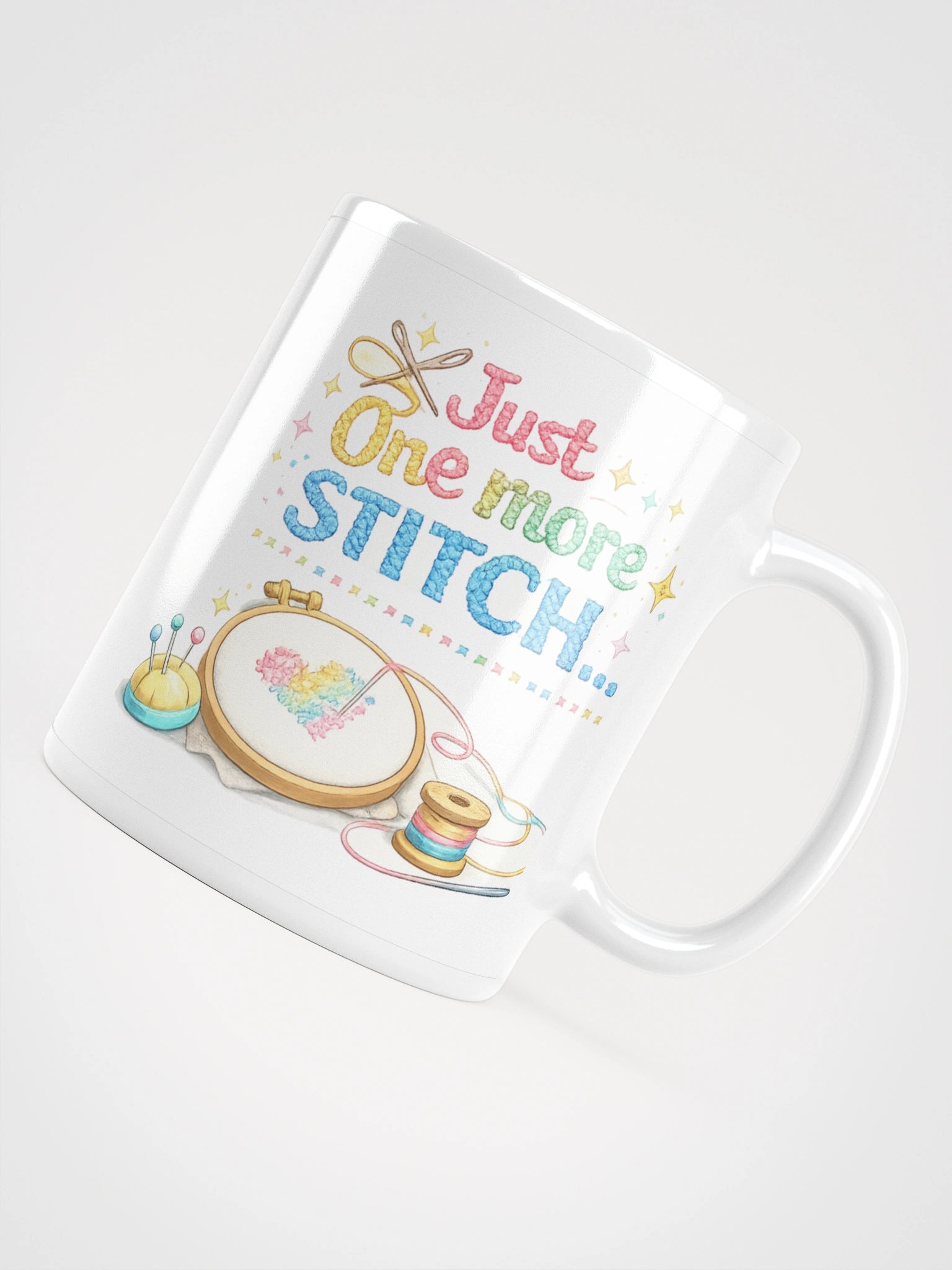 Just one more stitch Mug product image (6)
