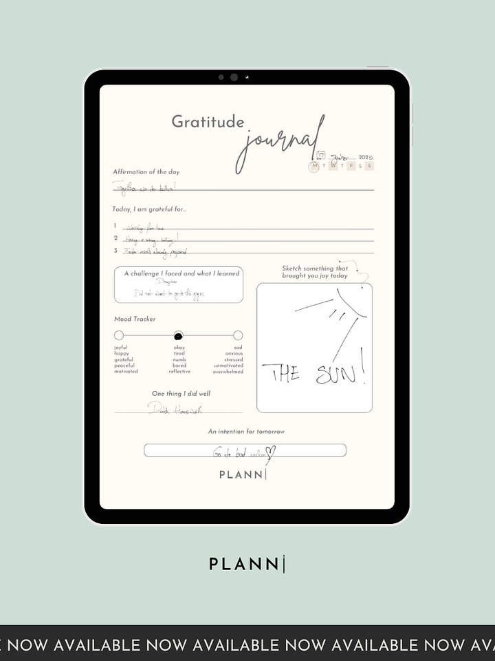 Minimalist Gratitude Planner | PLANNI product image (2)