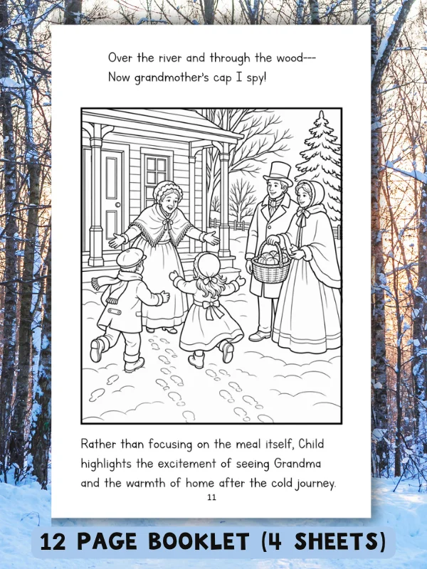 Over the River and Through the Wood Coloring Book product image (3)