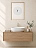 Blue Ripple Star Print | Minimalist Bathroom Wall Art